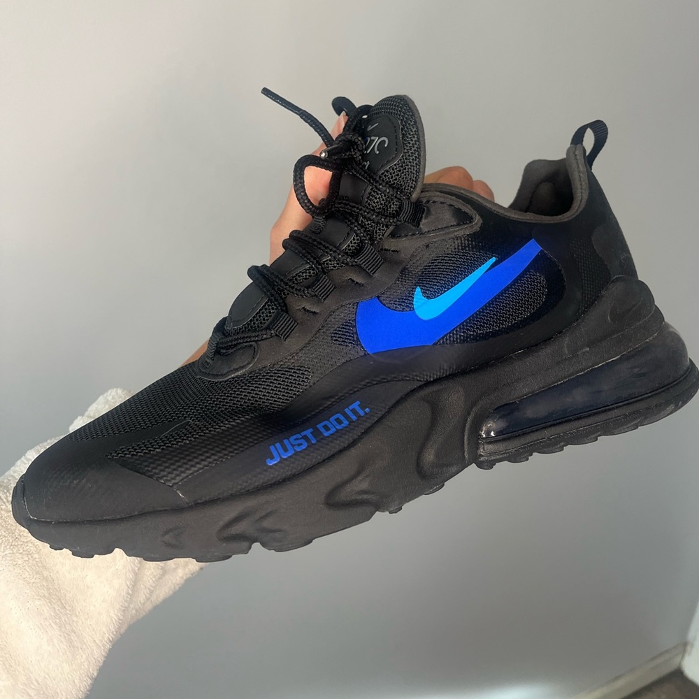 Black and Blue Nike Sneakers
